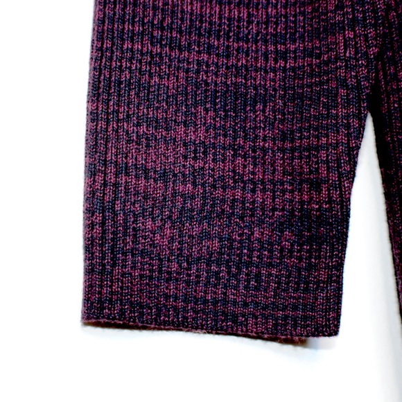 Vince Camuto Red Black Mock Neck 1/4 Zip Sweater - Picture 9 of 12